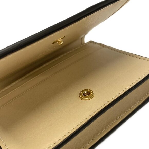 Auth GUCCI GG Supreme 774332 Beige Dark Brown Gold PVC Leather - Bifold Wallet - Picture 10 of 11